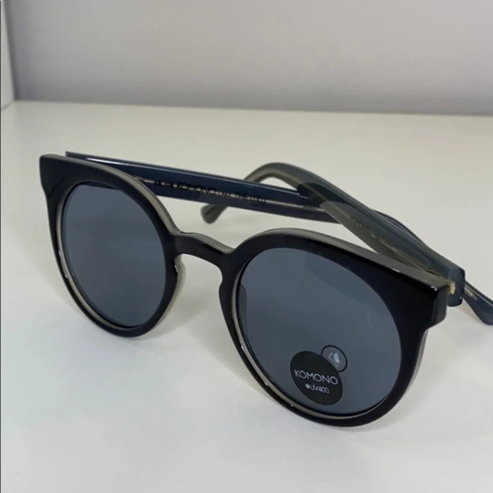 NEW Komono Sunglasses Lulu Black Jade cateye